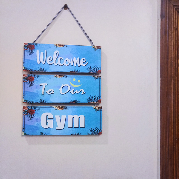 Welcome Gym Wall Hanging