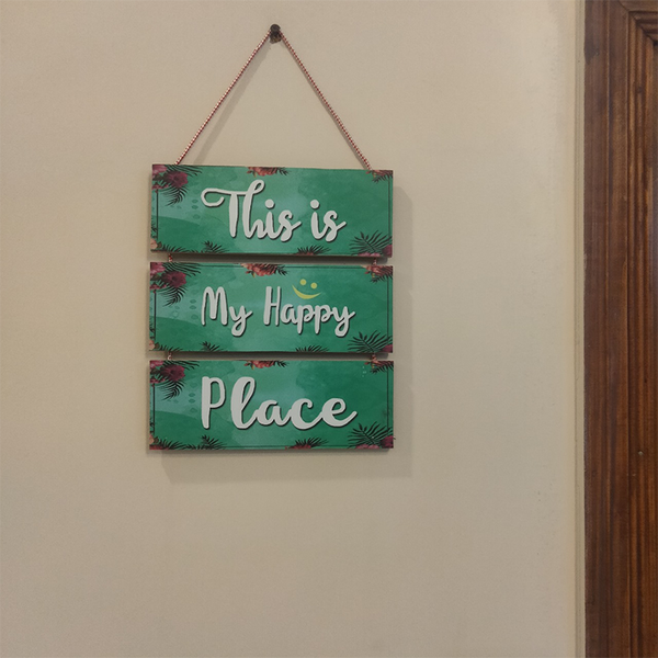 My Happy Place Wall Hanging