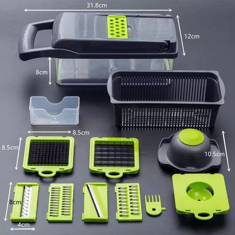 12 in 1 Multifunctional Vegetable Slicer Cutter Shredders Slicer