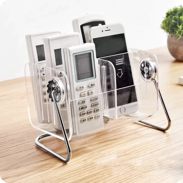 Acrylic Compartment Remote and Multipurpose Holder