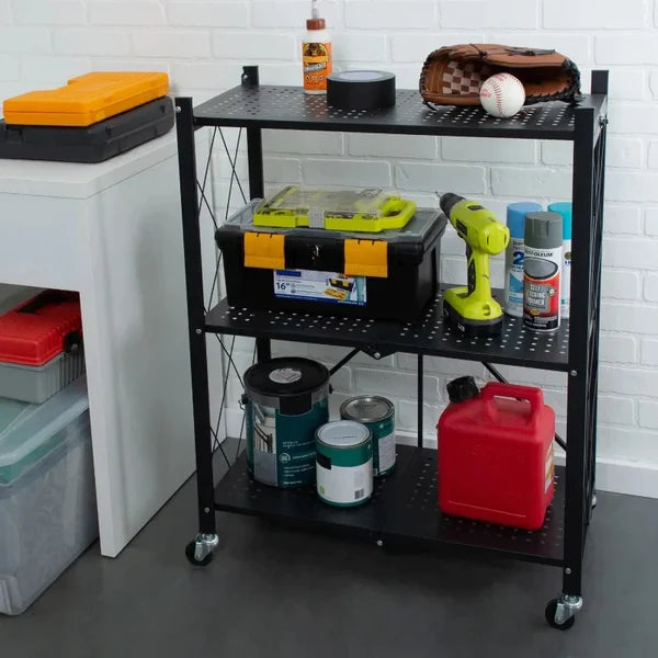 Foldable kitchen trolley