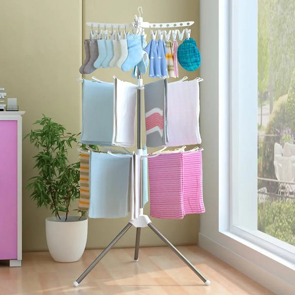 Tripod Adjustable Clothes Drying Stand