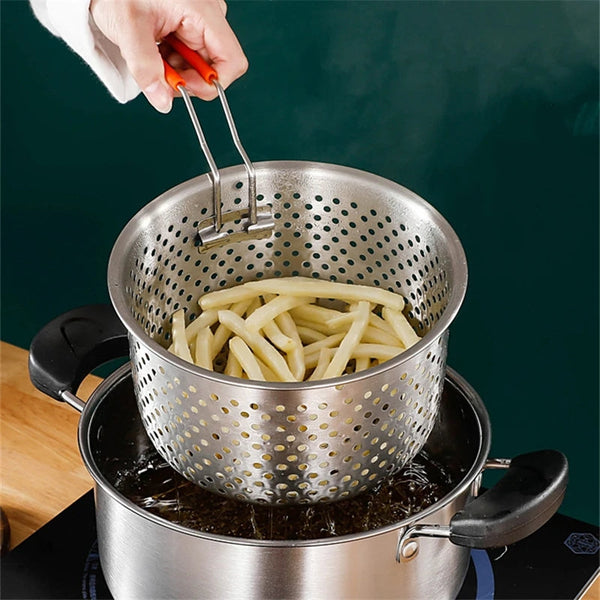 Stainless Steel Steamer And Frying Basket