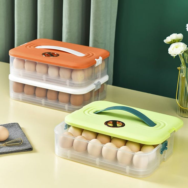 Portable 24 Grid Egg Storage Box