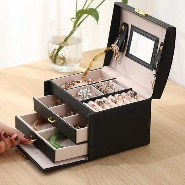 Three layer jewelry organizer