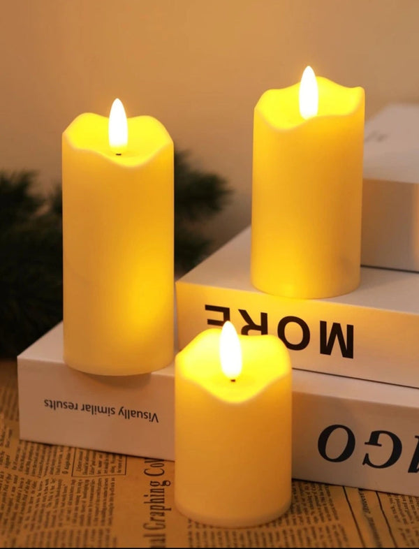 Three Pcs Led Candle Light